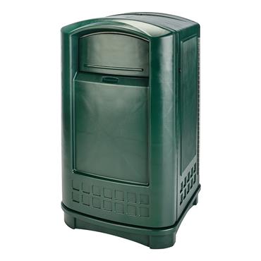 RUBBERMAID FG396400DGRN Swing Plastic Waste Bin, Dark Green, 189 Litres