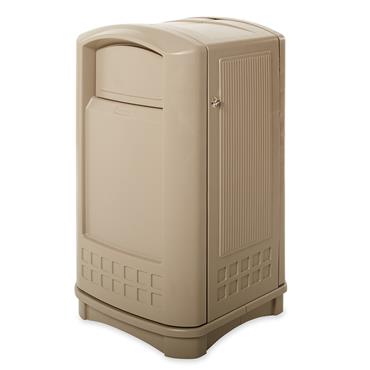 RUBBERMAID FG396400BEIG Swing Plastic Waste Bin, Beige, 189 Litres