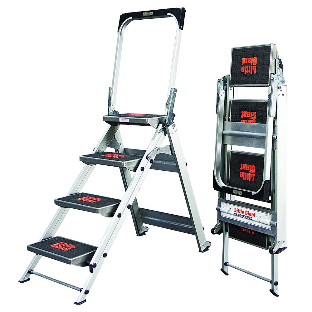 Project 10410b Little Giant 10410B 4 Step Safety Ladder with Bar and Tray available ...