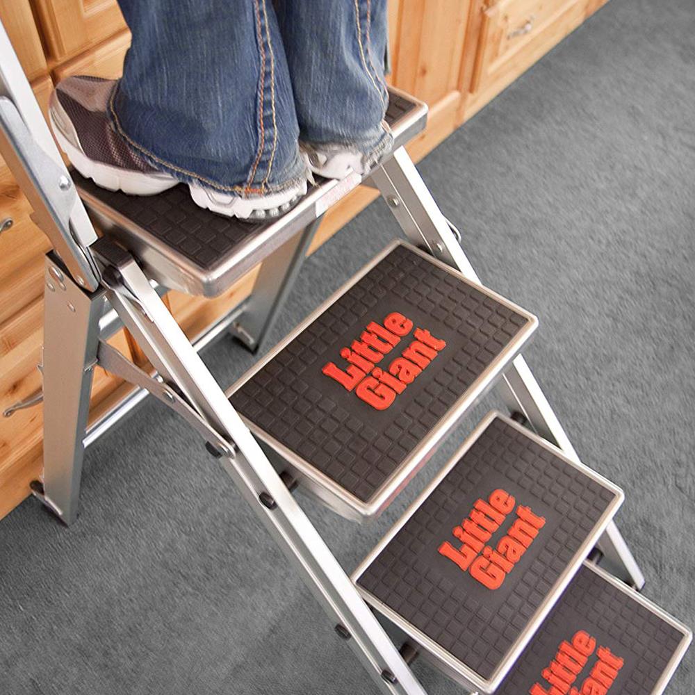 Little Giant 10410B 4 Step Safety Ladder with Bar and Tray available ...