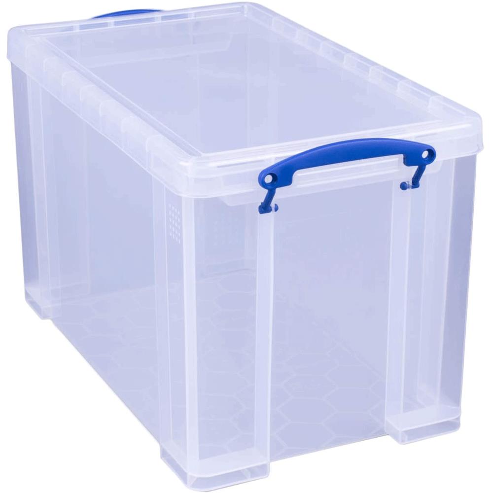 Really Useful 24 Litre Plastic Storage Box with Lid, 465 x 270 x 290mm