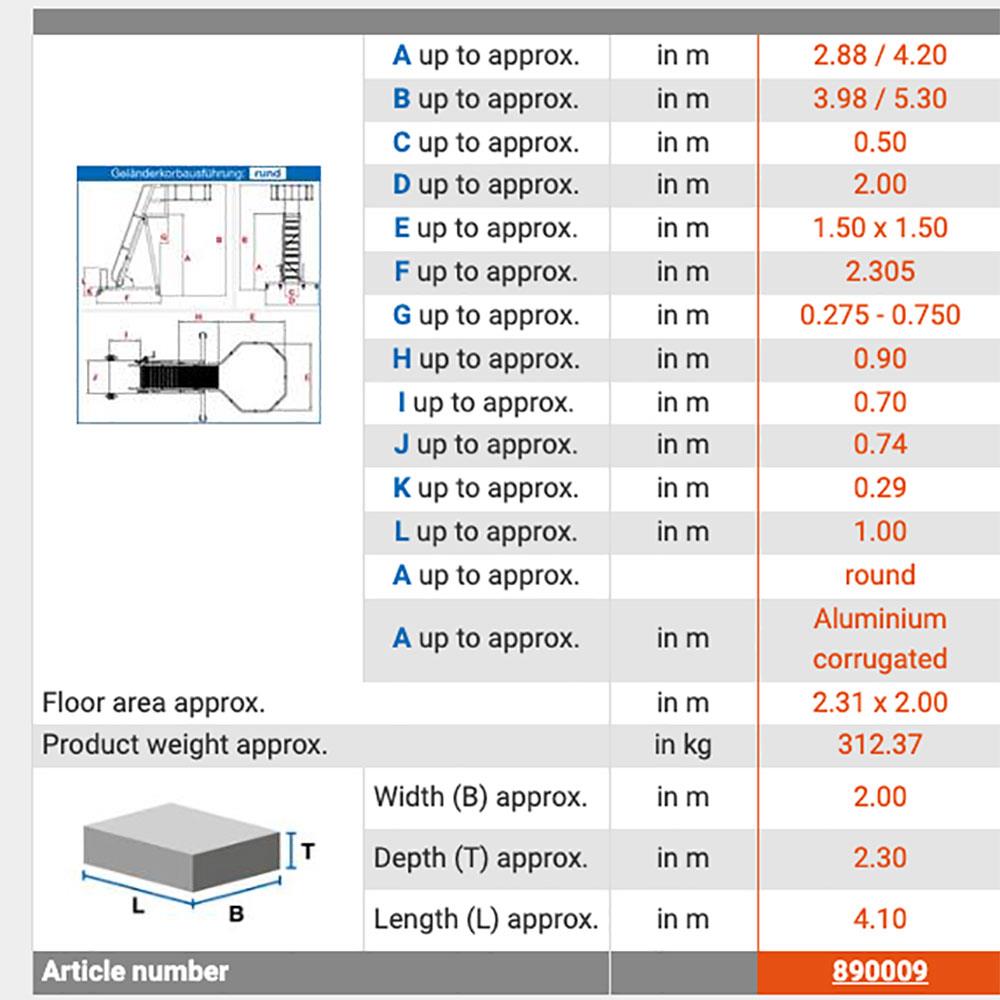 KRAUSE 890009 STABILO Tanker ladder available online Caulfield Industrial