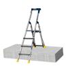 WERNER 75076 ADUSTA STEP PRO Adjustable Rear Section Lightweight Aluminium Ladder , 4 Step