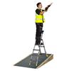 WERNER 75076 ADUSTA STEP PRO Adjustable Rear Section Lightweight Aluminium Ladder , 4 Step