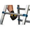 WERNER 75077 ADUSTA STEP PRO Adjustable Rear Section Lightweight Aluminium Ladder , 6 step