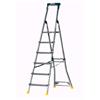 WERNER 75077 ADUSTA STEP PRO Adjustable Rear Section Lightweight Aluminium Ladder , 6 step