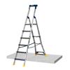 WERNER 75077 ADUSTA STEP PRO Adjustable Rear Section Lightweight Aluminium Ladder , 6 step