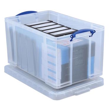 Really Useful 64 Litre Plastic Storage Box,370 x 605 x 280mm (W x D x H)