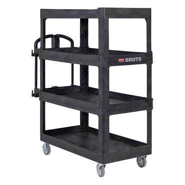 RUBBERMAID 2198657 - Brute HD Ergo 4 Shelf Utility Cart
