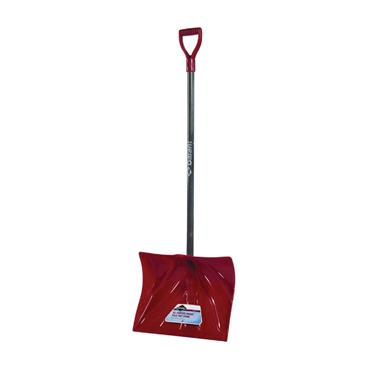 GARANT NPM18KD Snow Shovel, 18 in W Blade, 13-1/2 in L Blade, Polyethylene Blade, Wood Handle,