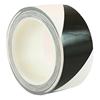 ULTRATAPE 1165 Black/White Striped Overlaminated Floor Marking Cleanroom Tape 50mm x 22m