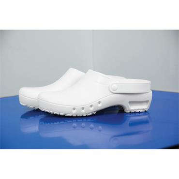PURUS Pure Stride Cleanroom Shoes/Clogs, White, Case of 6