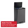 RUBBERMAID 2145987 39L Dual Stream Step-On Stainless Steel Waste Bin
