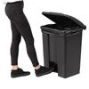 Jantex CW723 65 Litre Pedal Bin, Black 