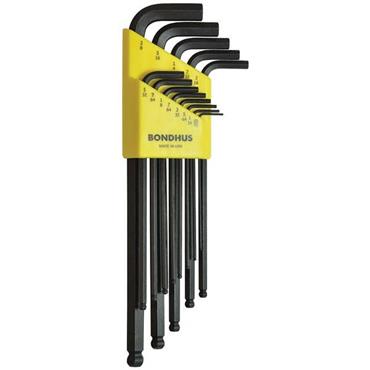 Bondhus BLX8 8 Piece Ballpoint L-Wrench Imperial Hex Key Set