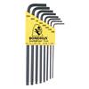 Bondhus BLX8 8 Piece Ballpoint L-Wrench Imperial Hex Key Set