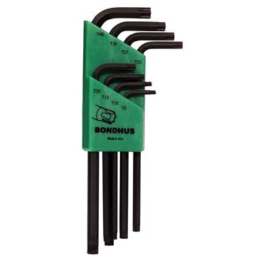 BONDHUS LTX6 T6 - T15 6 Piece Set Ballstar L-Wrench Torx Set