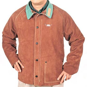 WELDAS Lava Brown Steersotuff 81cm Welding Jacket, 44-7300L