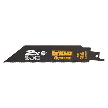 DeWALT DT2407L-QZ 14/18 TPI 2 x 5 Piece Metal Cutting Life Recip Blade, 152mm