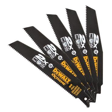 DeWALT DT2301L-QZ 10TPI 5 Piece General Purpose Life Recip Blade, 152mm