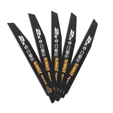 DeWALT DT2308L-QZ 10TPI 5 Piece General Purpose Life Recip Blade. 228mm