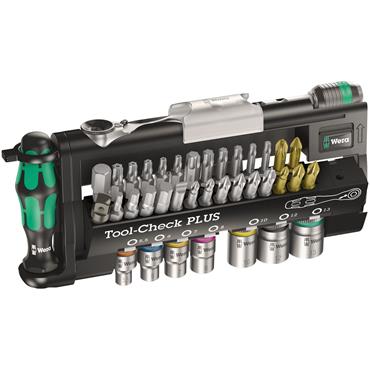 Wera 056490 39 Piece Tool-Check Plus Socket and Bit Set, 5056490001