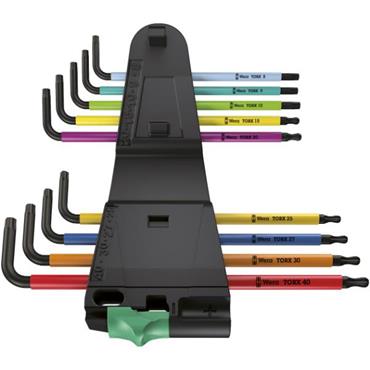 Wera 073599 9 Piece Security Torx Ball-End L-Key Set