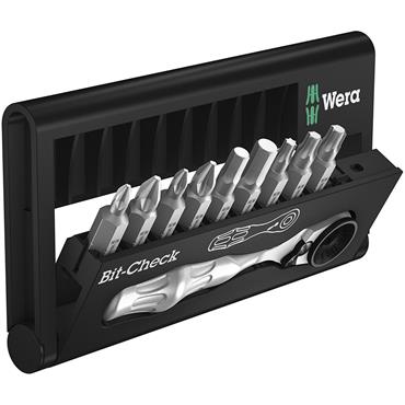 Wera 10 Piece Kraftform Kompakt Zyklop Mini 1 Bit Check, 05073645001