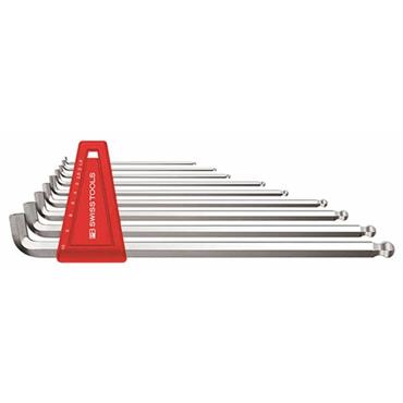 PB Swiss Tools 2212.LH-10 9 Piece Long Ballpoint Metric Hex Key Set