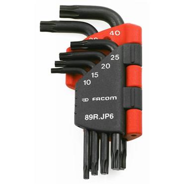 Facom 89R.JP6 9 Piece L-Shape ResisTorx Key Set