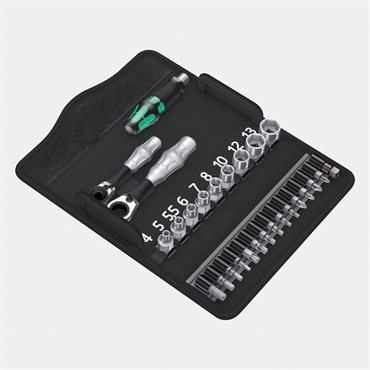 Wera 05135918001 Kraftform Kompakt Zyklop Mini 2 Shallow 27 Piece Socket Set