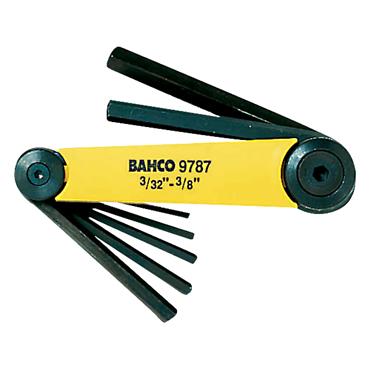 Bahco BE-9787 7 Piece Imperial Hexagon Screwdriver Set