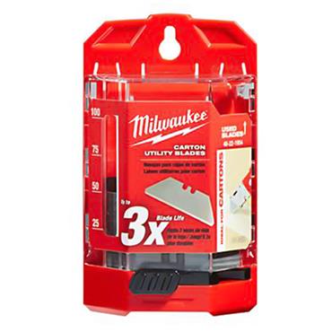Milwaukee 48221954 50 Piece Carton Utility Knife Blade with Dispenser