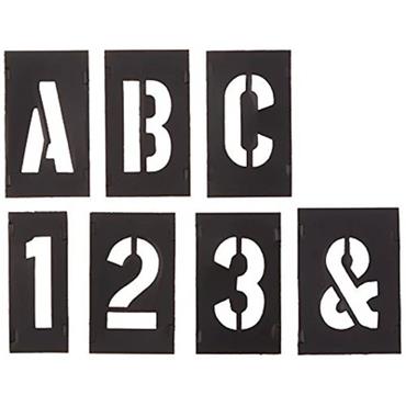 CH Hanson 152mm/ 6" 46 Piece Plastic Interlocking Stencil Set 10198 