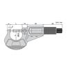 INSIZE 3109-25A Digital Outside Micrometer, Range: 0-25mm/0-1"
