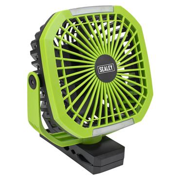 Sealey SCF8WL 8" Portable Clip Fan with Worklight 4-Speed