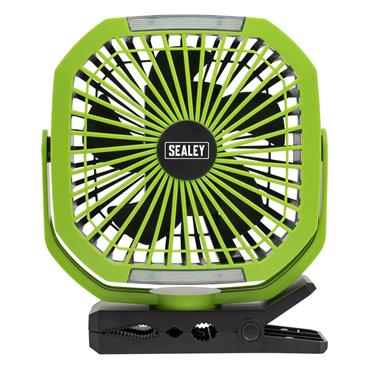 Sealey SCF8WL 8" Portable Clip Fan with Worklight 4-Speed
