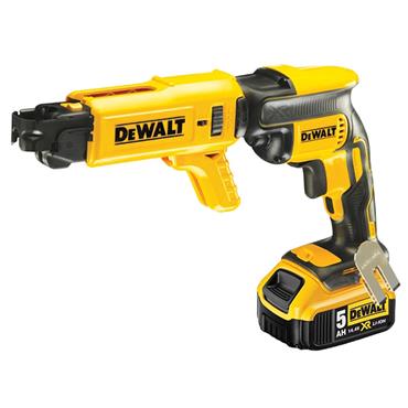 DeWALT DCF620P2K 18 Volt Brushless Collated Screwdriver Kit, 2 x 5.0Ah Batteries