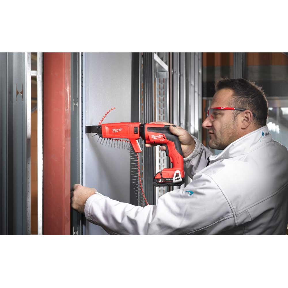 Milwaukee M18FSGC202X 18 Volt M18 Fuel Drywall Screw Gun, 2 x 2.0Ah Batteries available online