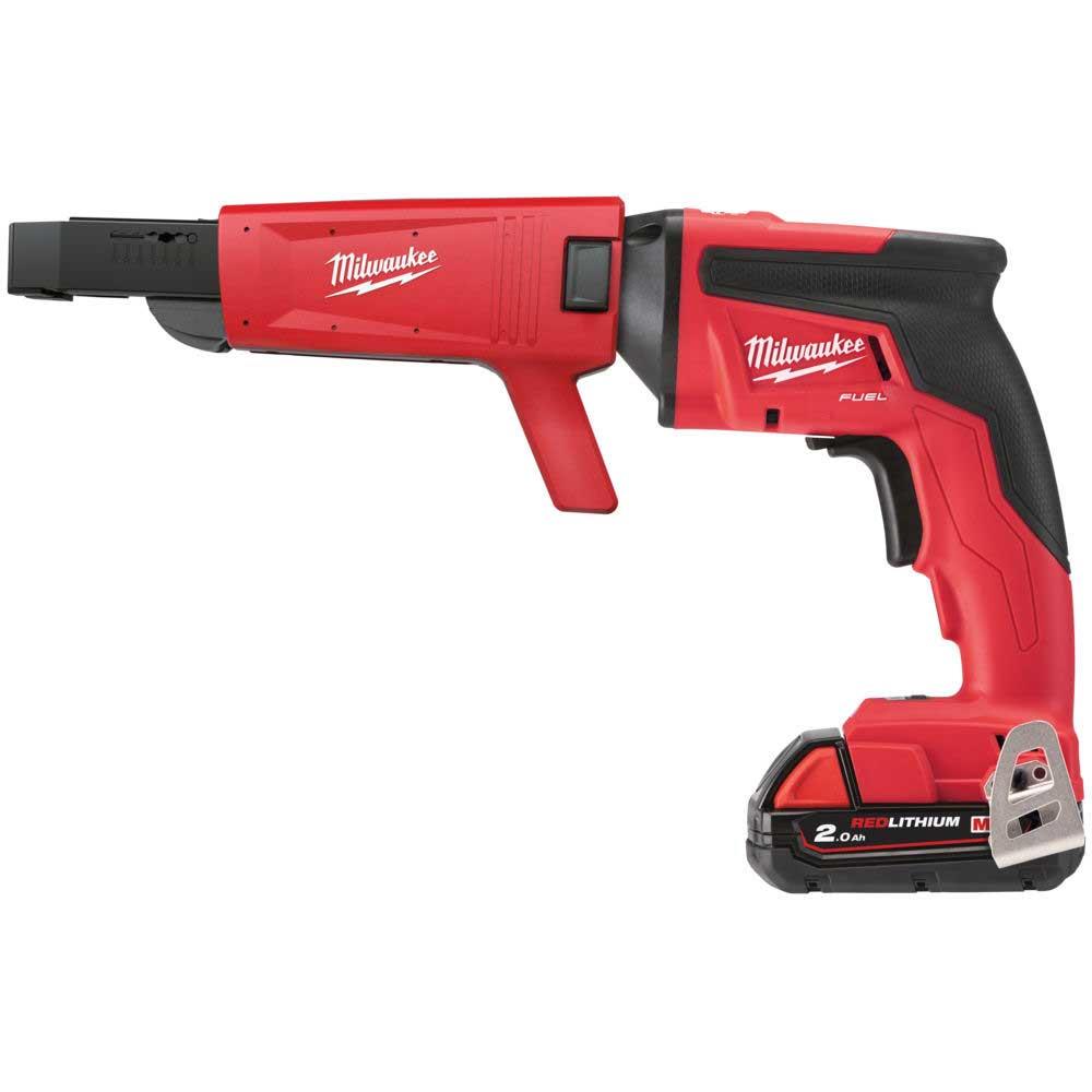 Milwaukee M18FSGC202X 18 Volt M18 Fuel Drywall Screw Gun, 2 x 2.0Ah Batteries available online