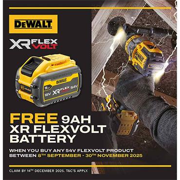 DeWALT DCD240X2 54 Volt XR Flexvolt Brushless Paddle Mixer, 2 x 9.0Ah Batteries