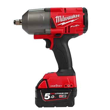 Milwaukee M18ONEFHIWF34-502X 18 Volt High-Torque 3/4" Impact Wrench, 2 x 5.0Ah Batteries