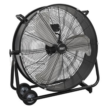 Sealey HVD24 24" Industrial High-Velocity Drum Fan, 240 V
