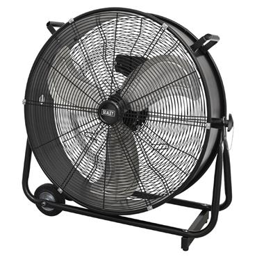 Sealey HVD24 24" Industrial High-Velocity Drum Fan, 240 V