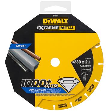 DeWALT 230 x 1.5mm Metal Cutting Disc - DT40255-QZ 