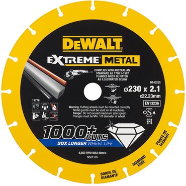 DeWALT 230 x 1.5mm Metal Cutting Disc - DT40255-QZ 