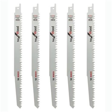 Bosch S1531L 5 Piece Reciprocating Saw Blade