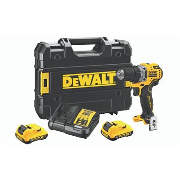 DeWALT DCD701D2 12 Volt XR Brushless Compact Drill Driver, 2 x 2.0Ah Batteries