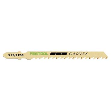 FESTOOL 204316 5 Piece S 75/4 FSG HCS Steel Jigsaw Blades