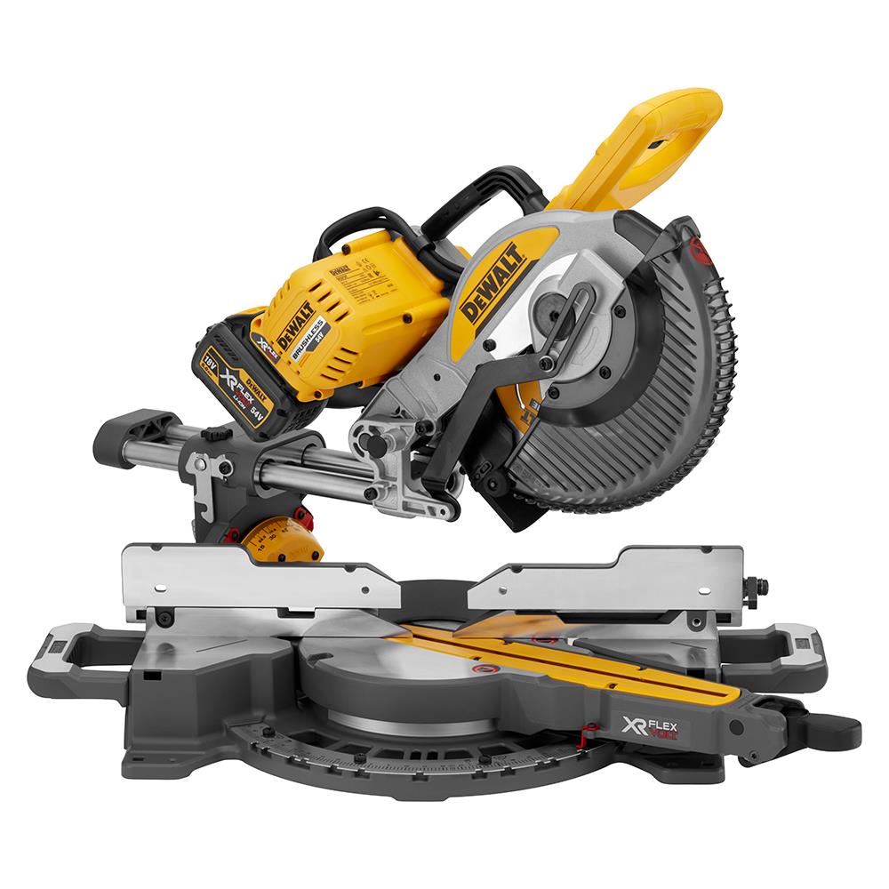 DeWALT DCS727T2 54 Volt XR Flexvolt Cordless Mitre Saw, 2 x 6.0Ah
